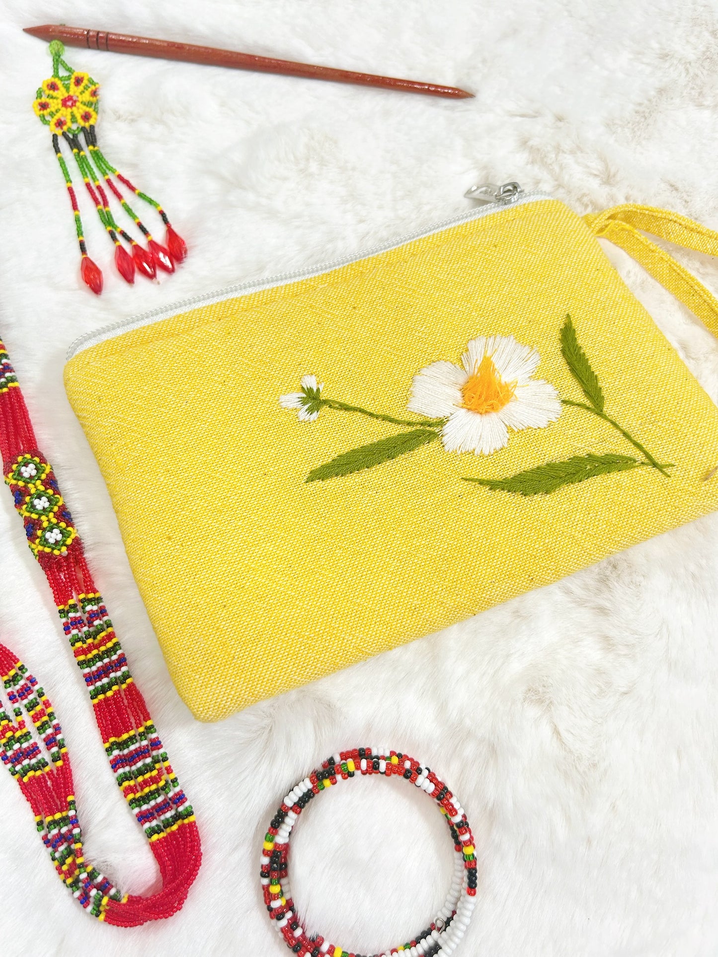 Cobra Saffron Handmade Embroidered Wallet