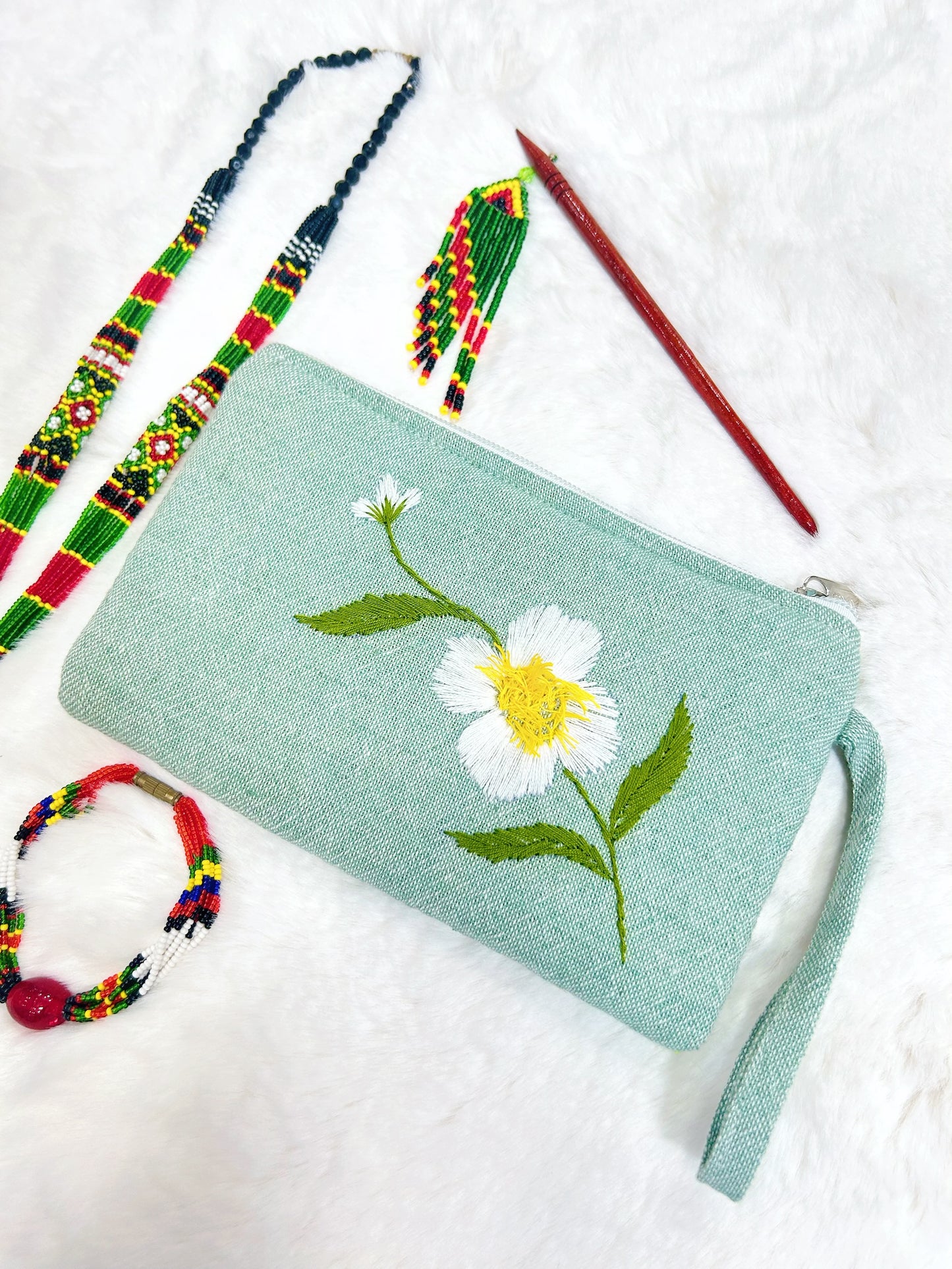 Cobra Saffron Handmade Embroidered Wallet