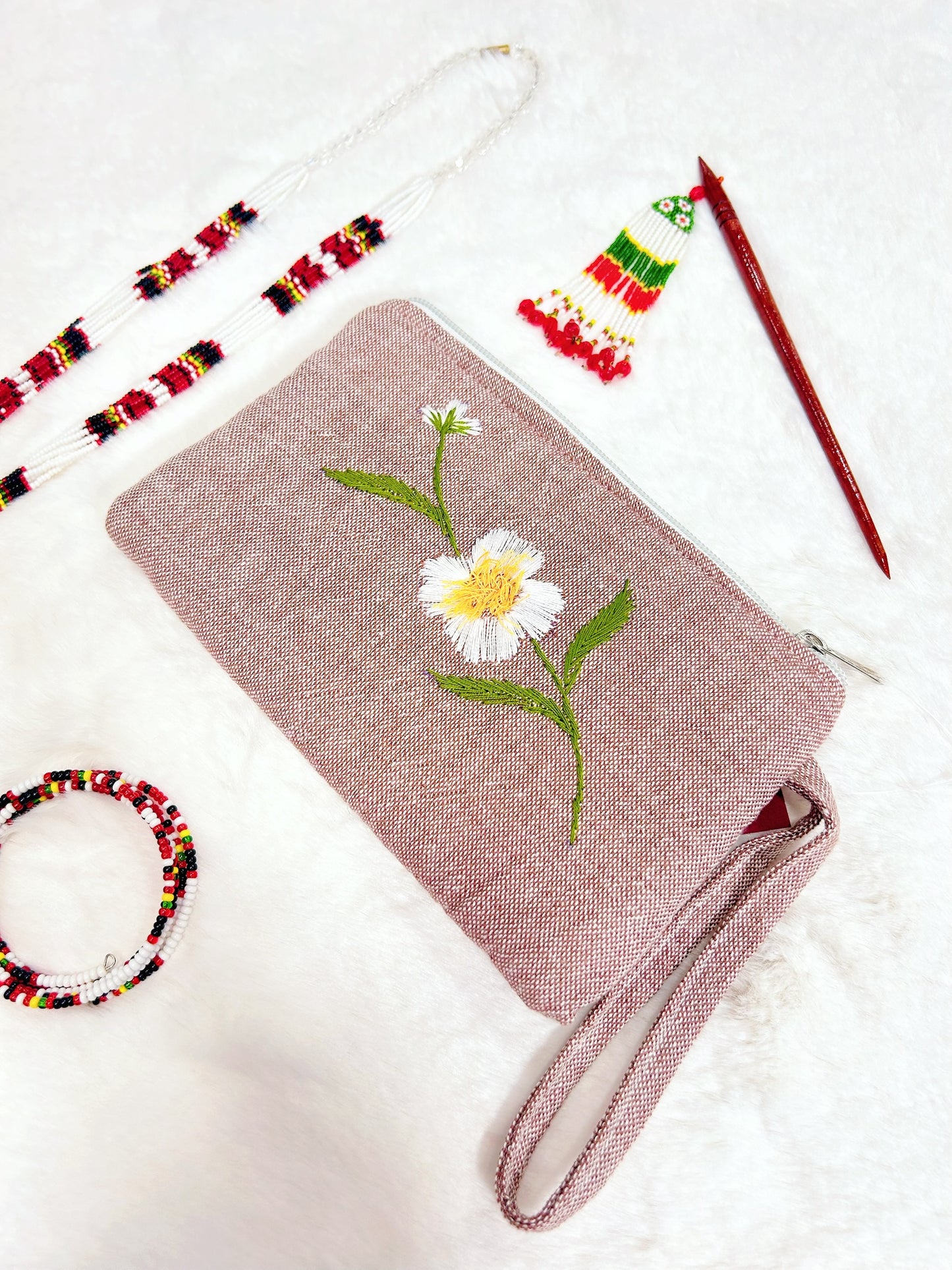 Cobra Saffron Handmade Embroidered Wallet