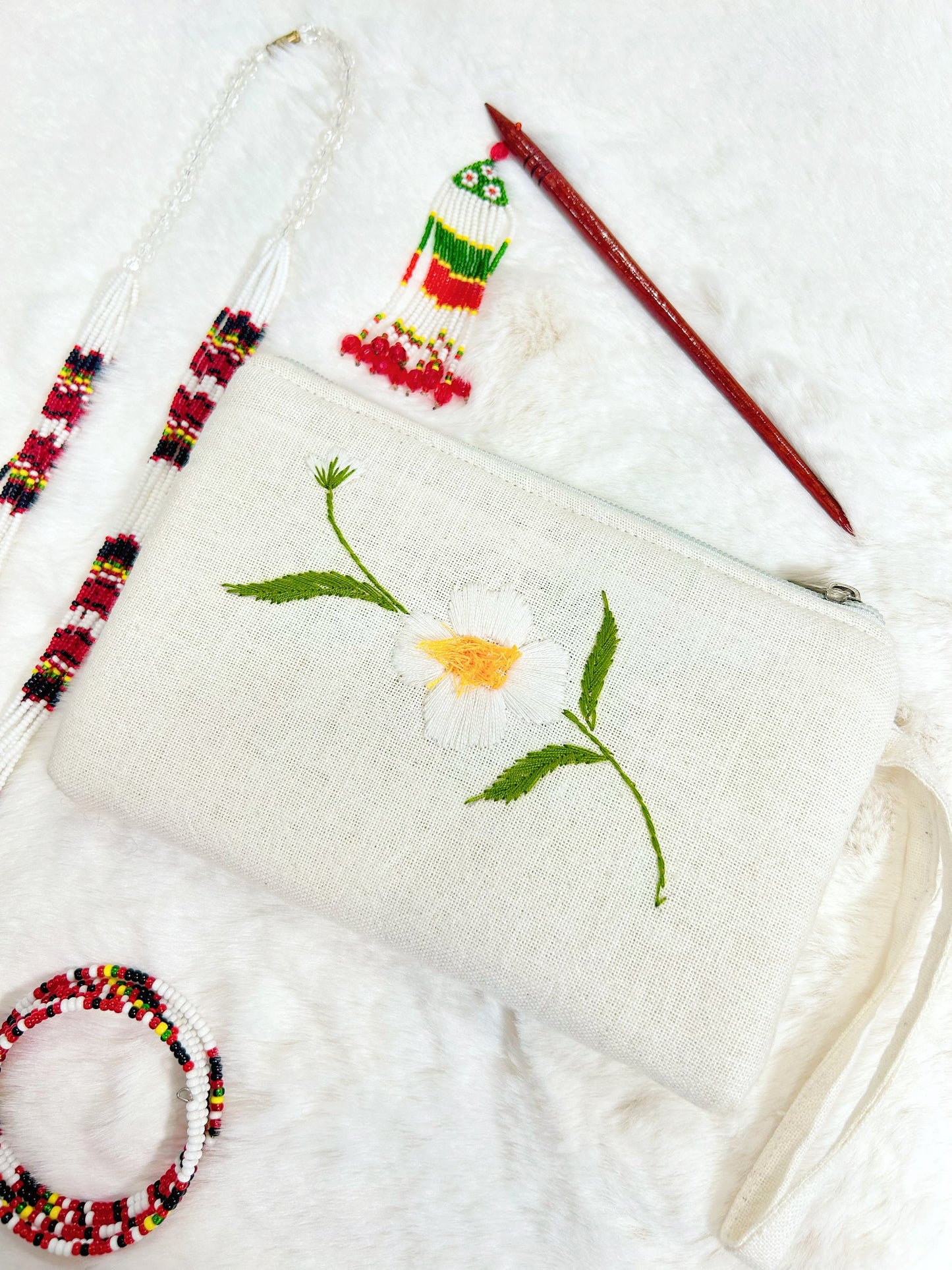 Cobra Saffron Handmade Embroidered Wallet