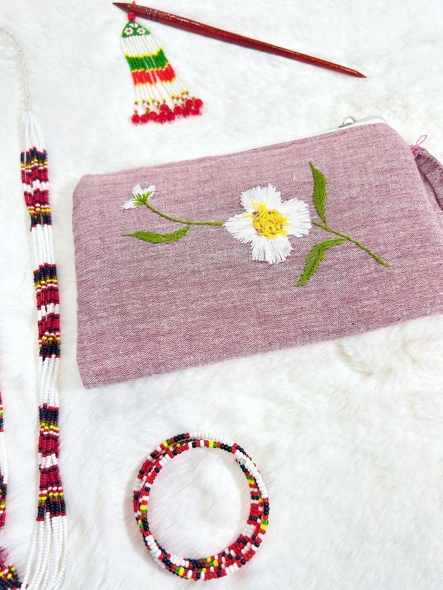 Cobra Saffron Handmade Embroidered Wallet