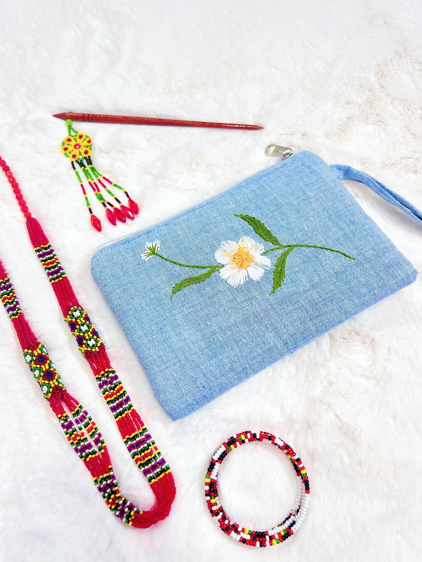 Cobra Saffron Handmade Embroidered Wallet