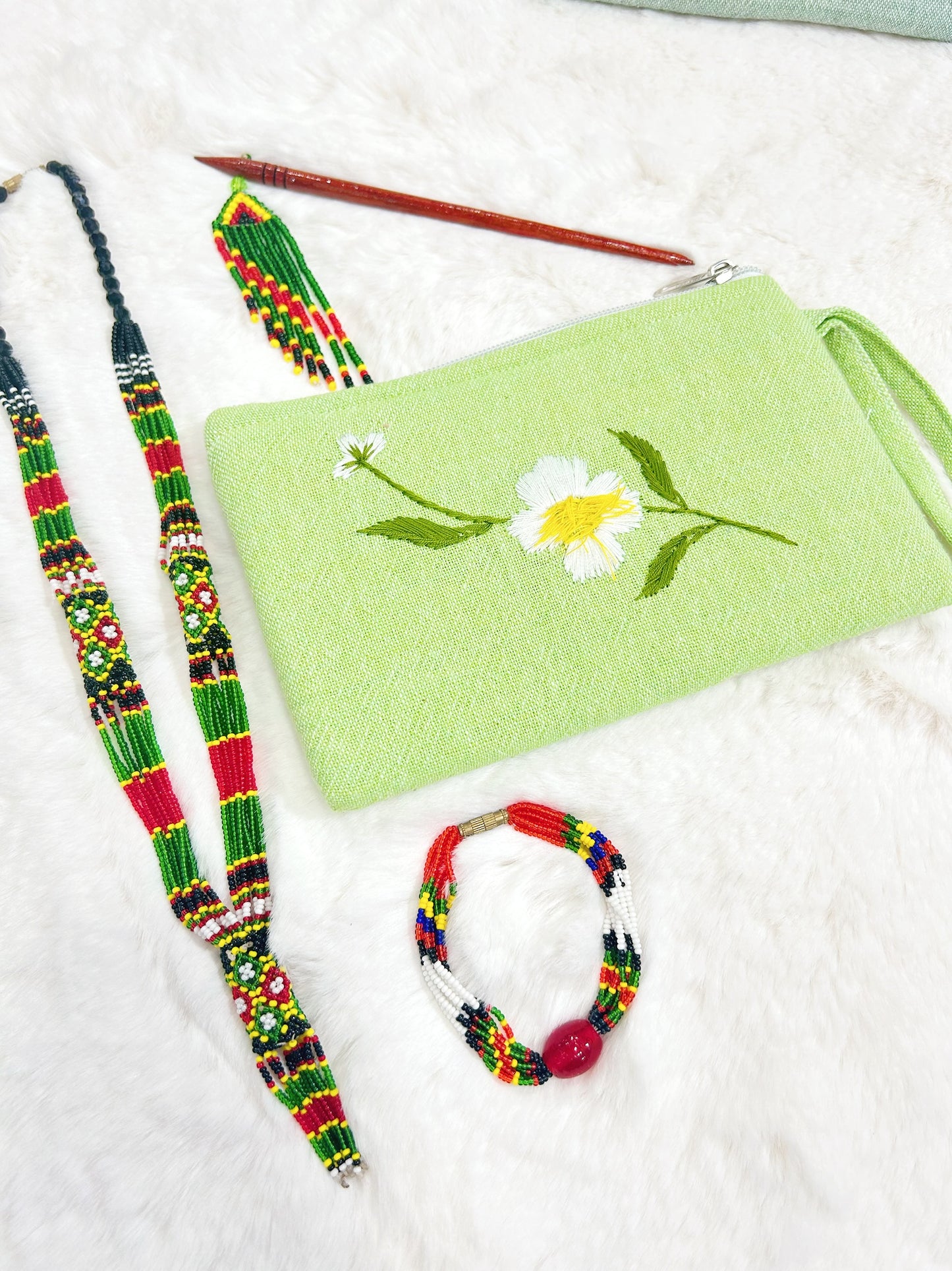 Cobra Saffron Handmade Embroidered Wallet