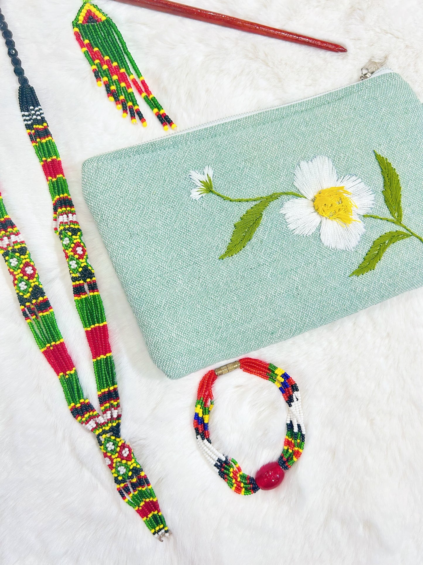 Cobra Saffron Handmade Embroidered Wallet
