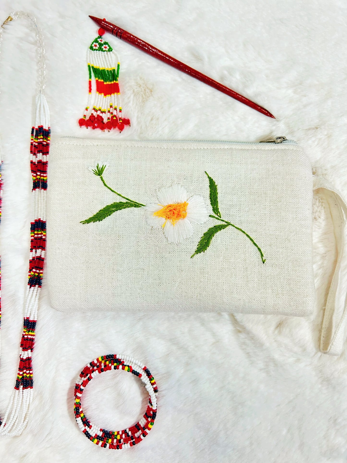 Cobra Saffron Handmade Embroidered Wallet