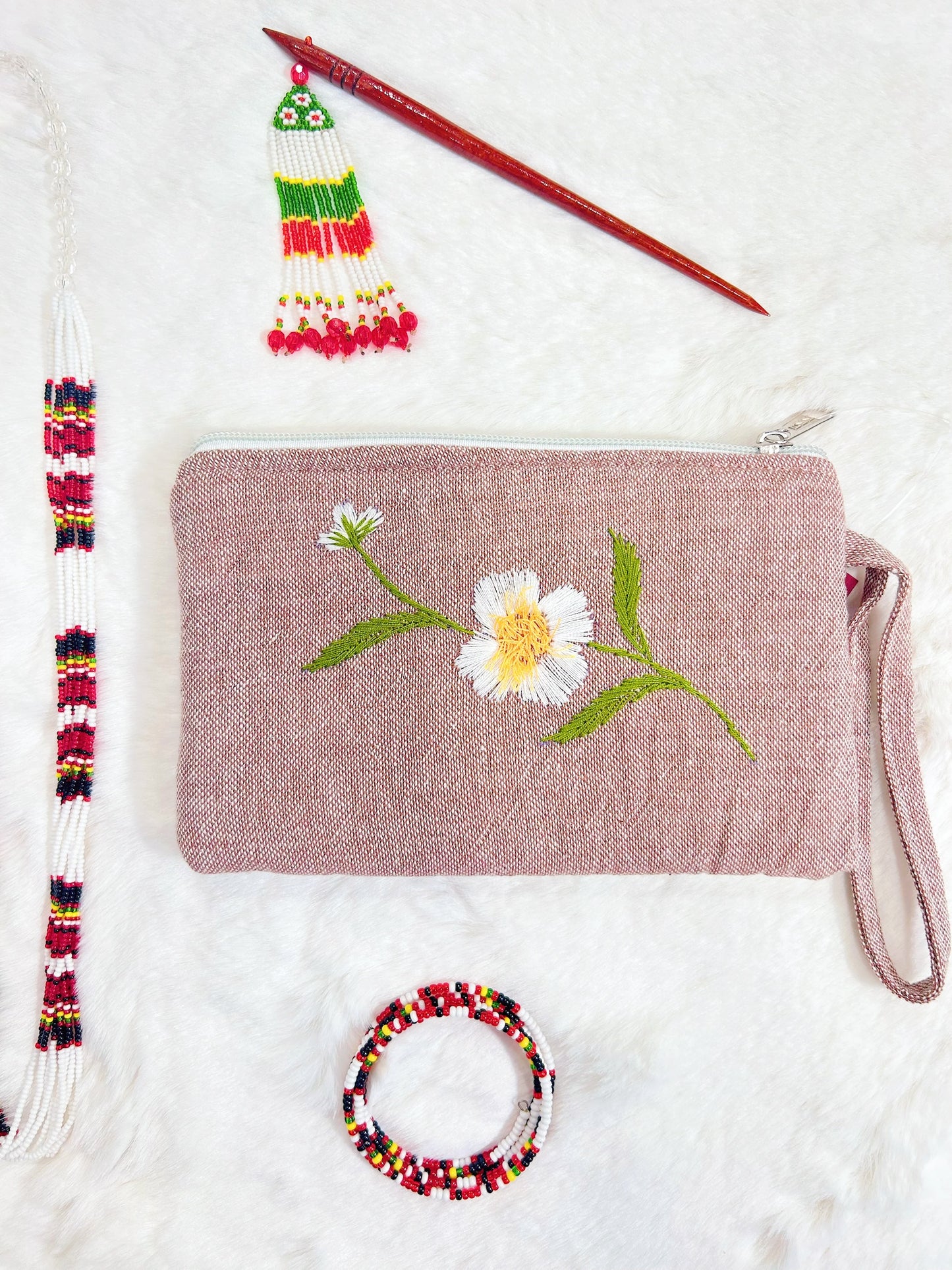 Cobra Saffron Handmade Embroidered Wallet