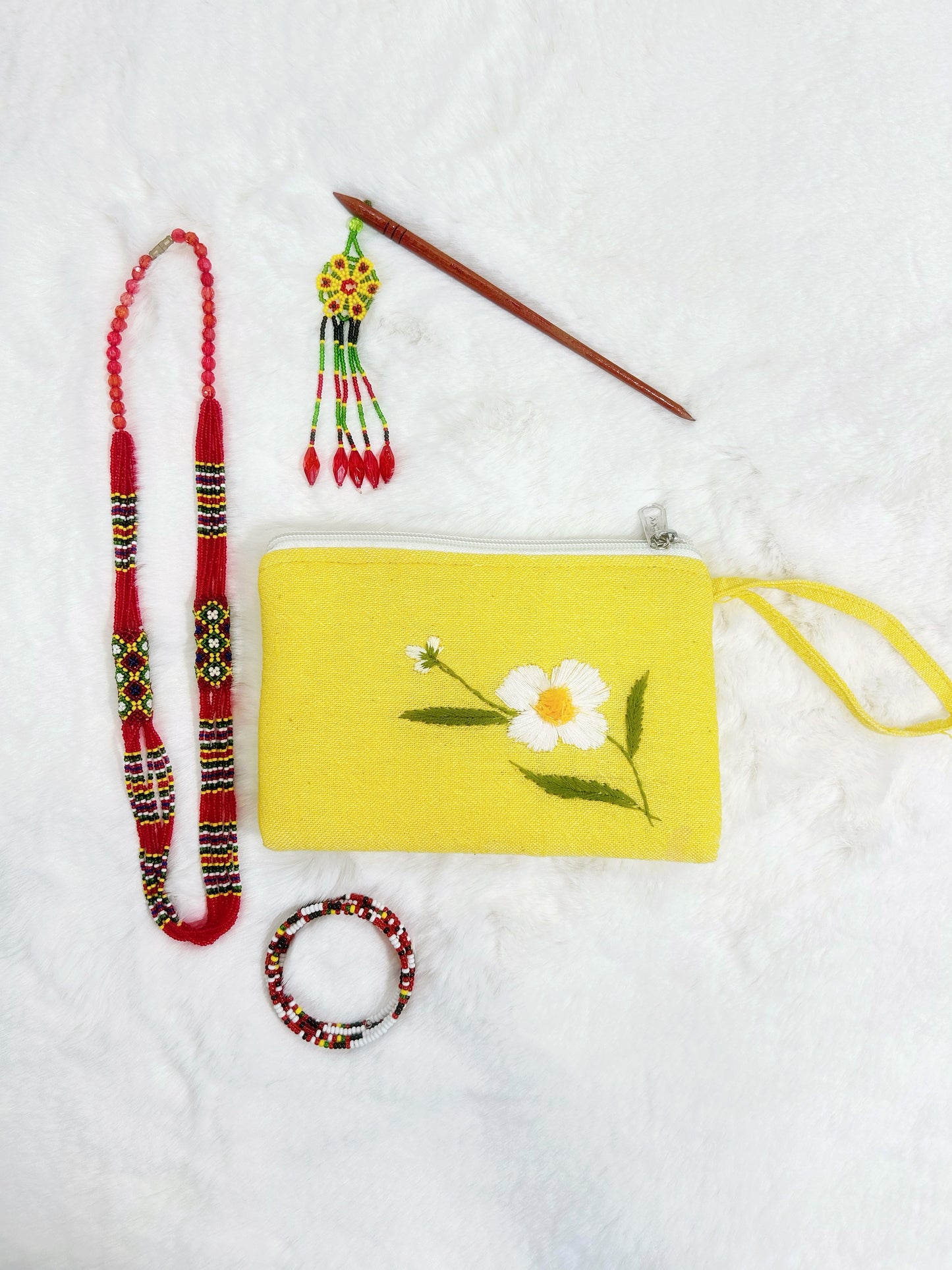 Cobra Saffron Handmade Embroidered Wallet