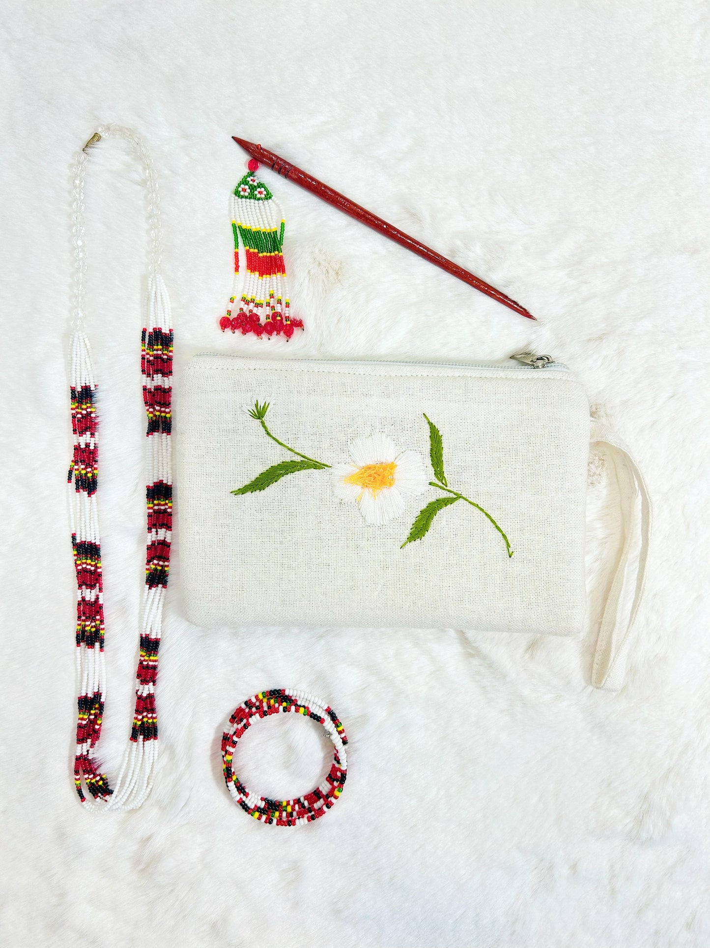 Cobra Saffron Handmade Embroidered Wallet