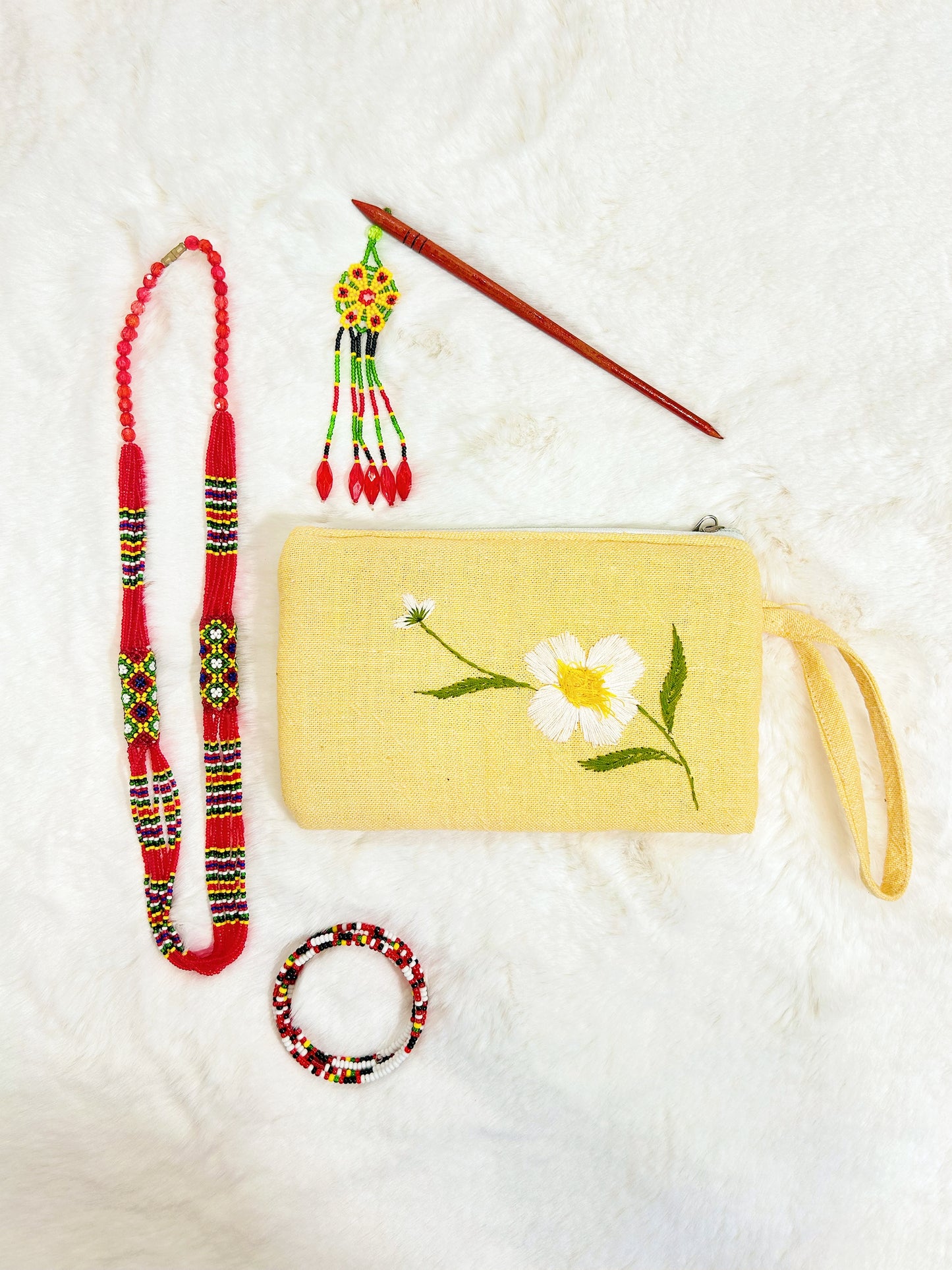 Cobra Saffron Handmade Embroidered Wallet
