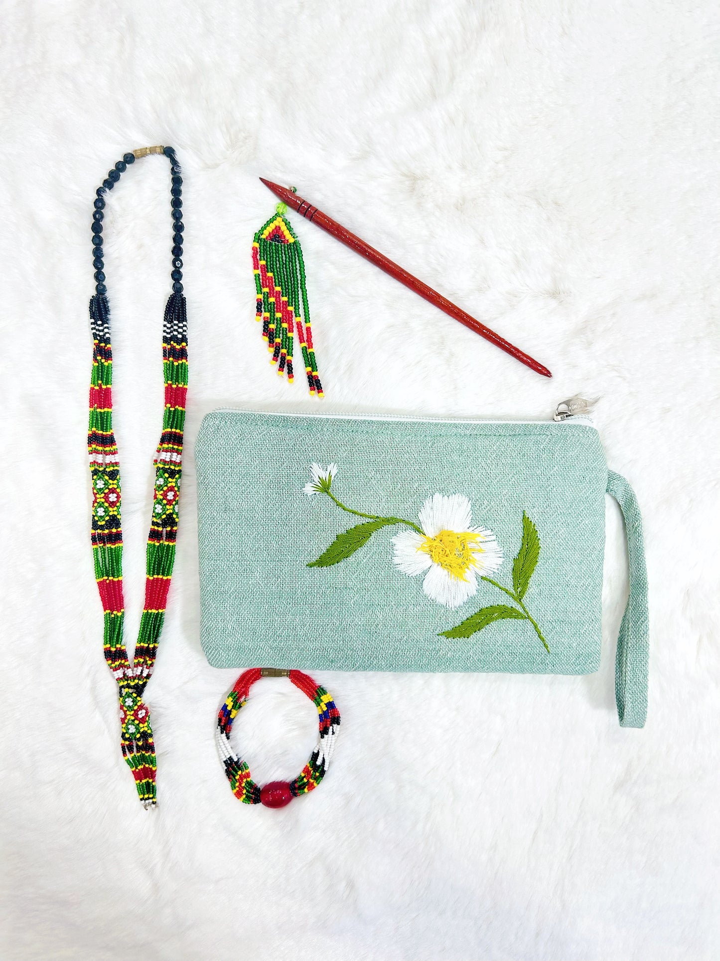 Cobra Saffron Handmade Embroidered Wallet