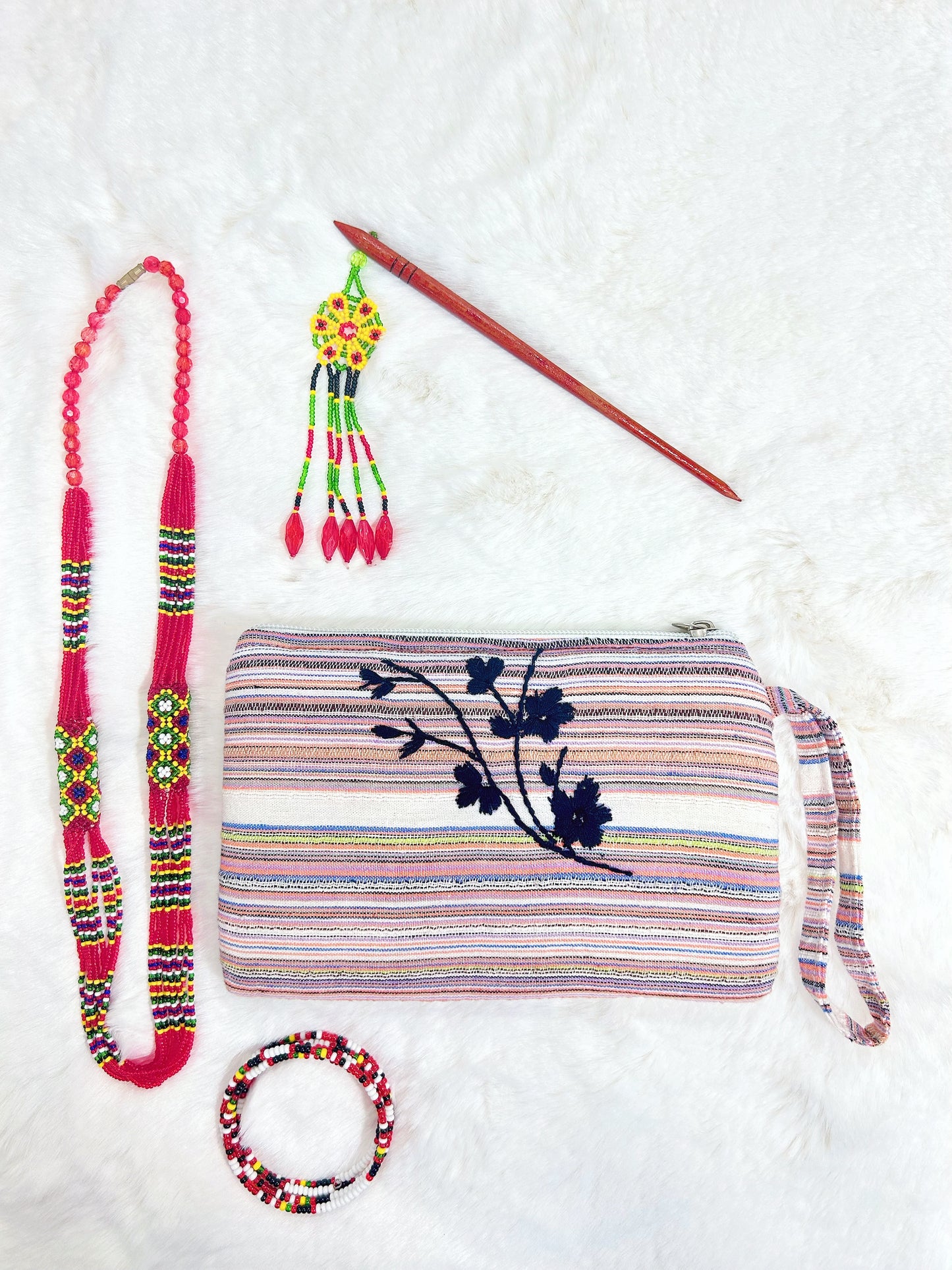 Cherry Handmade Embroidered wallet