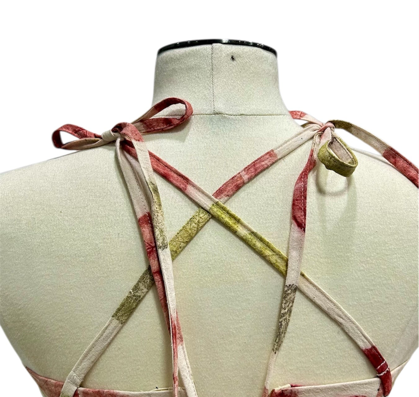 Eco Botanical Print Corset Top