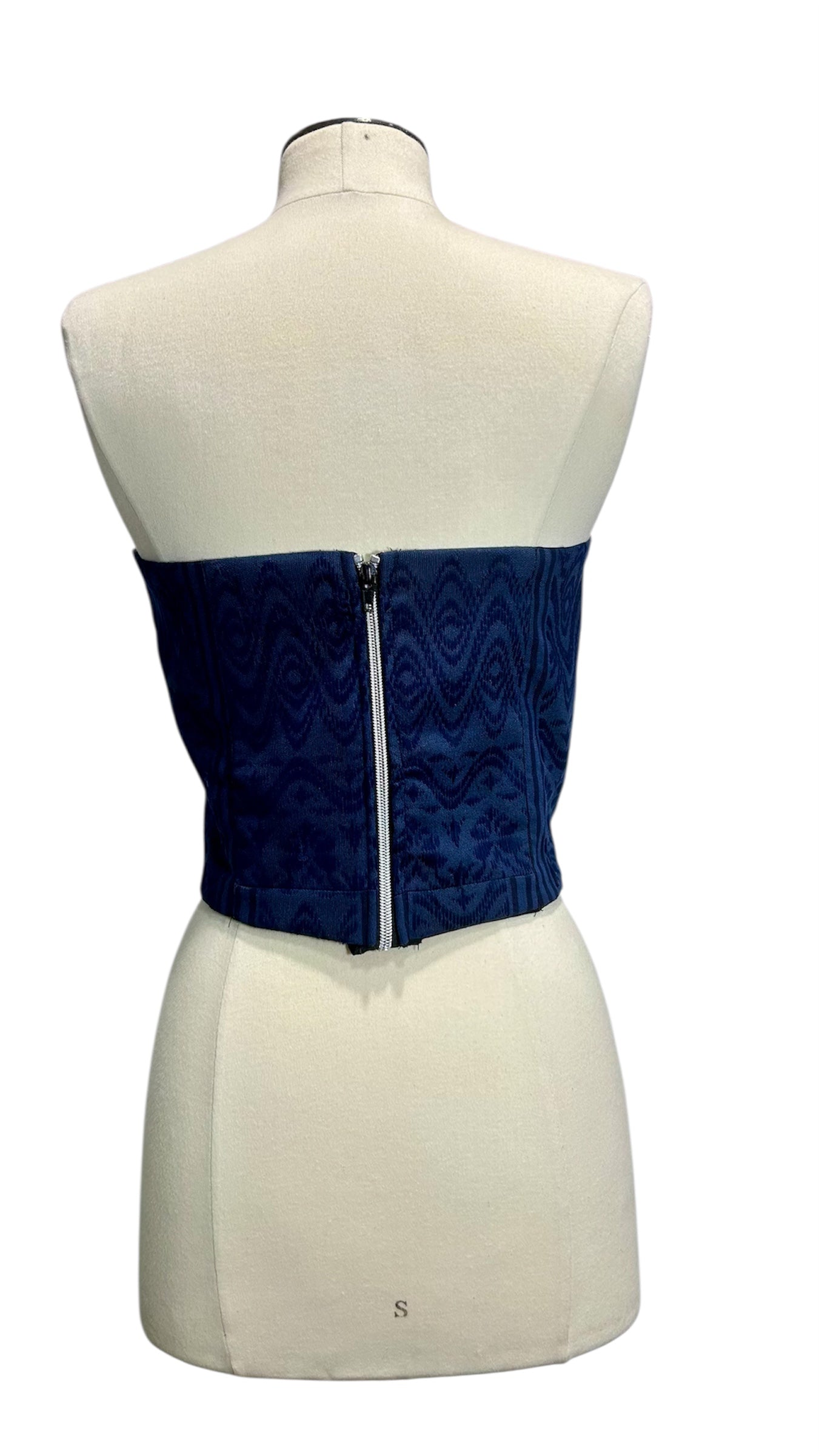 Handwoven Blue Corset Top