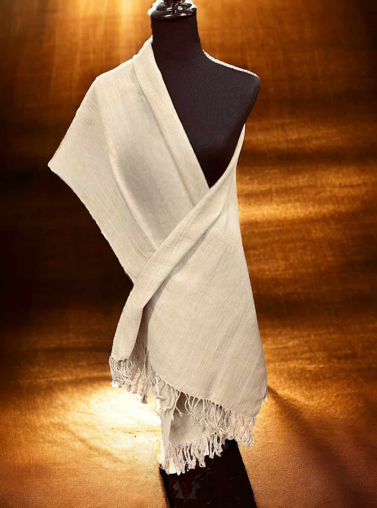 Handmade Lotus Fabric Scarf