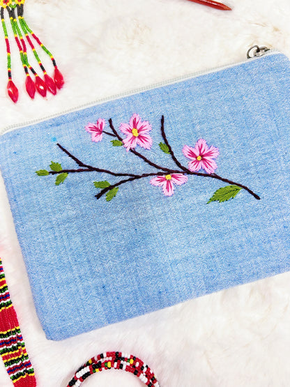 Cherry Handmade Embroidered wallet