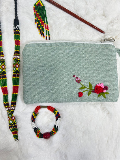 Cherry Handmade Embroidered wallet