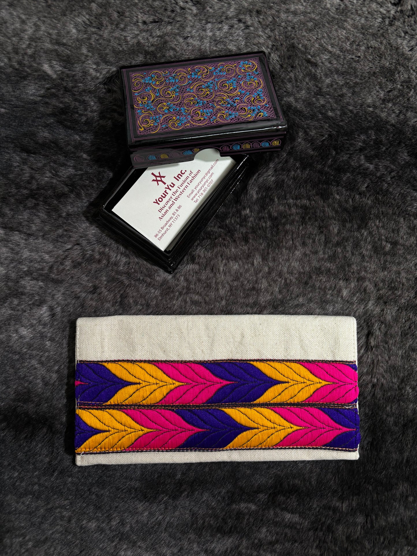 Kanote Embroidered Wallet