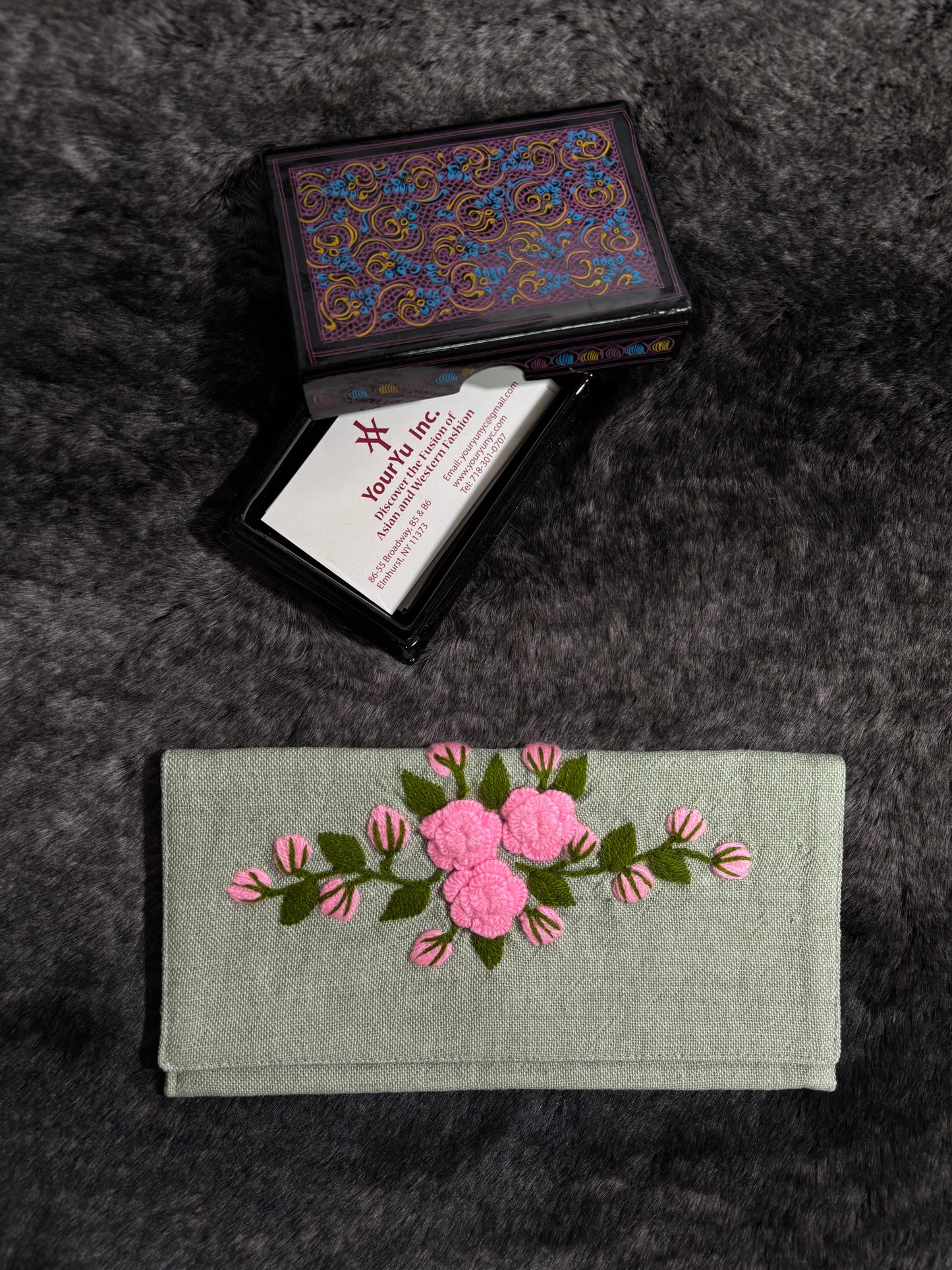 Jasmine Embroidered Wallet