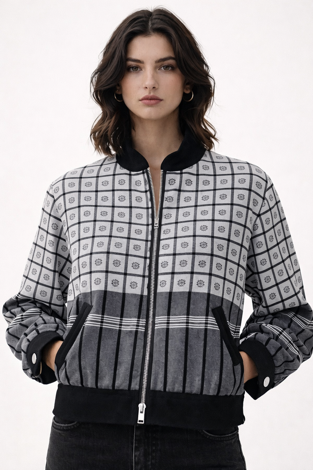 Classic Monochrome Fall Jacket