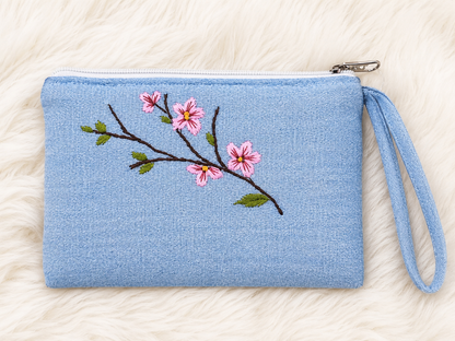 Cherry Handmade Embroidered wallet