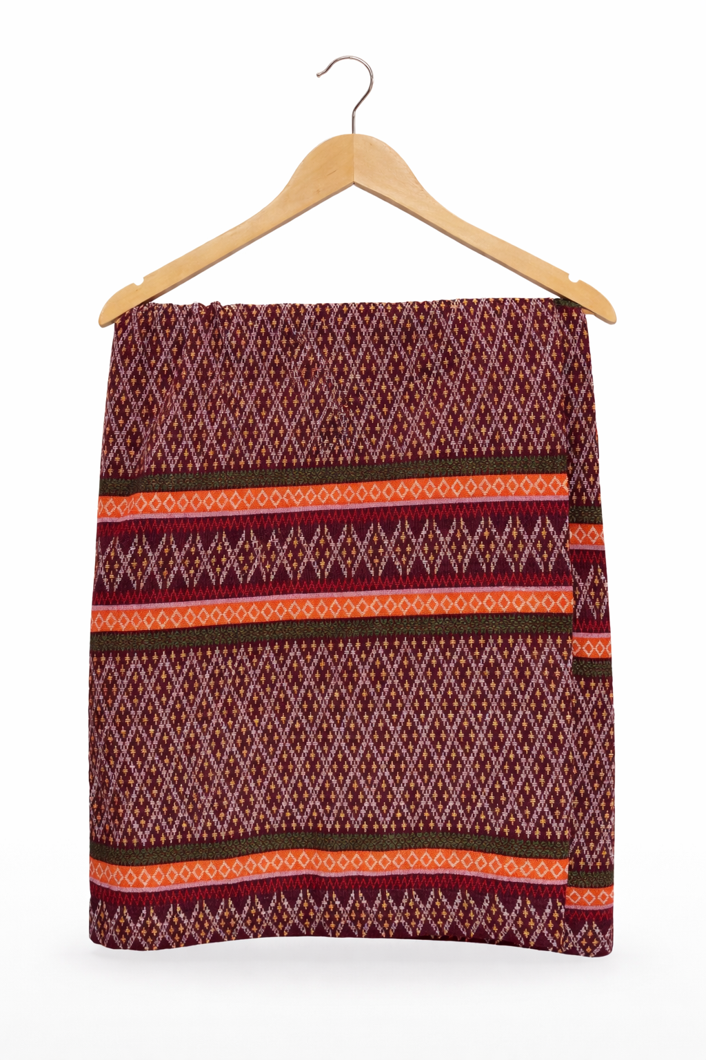 Dark Burgundy Chin Skirt