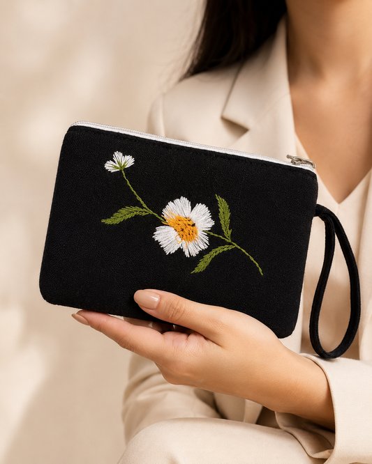Cobra Saffron Handmade Embroidered Wallet