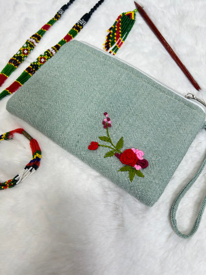 Cherry Handmade Embroidered wallet