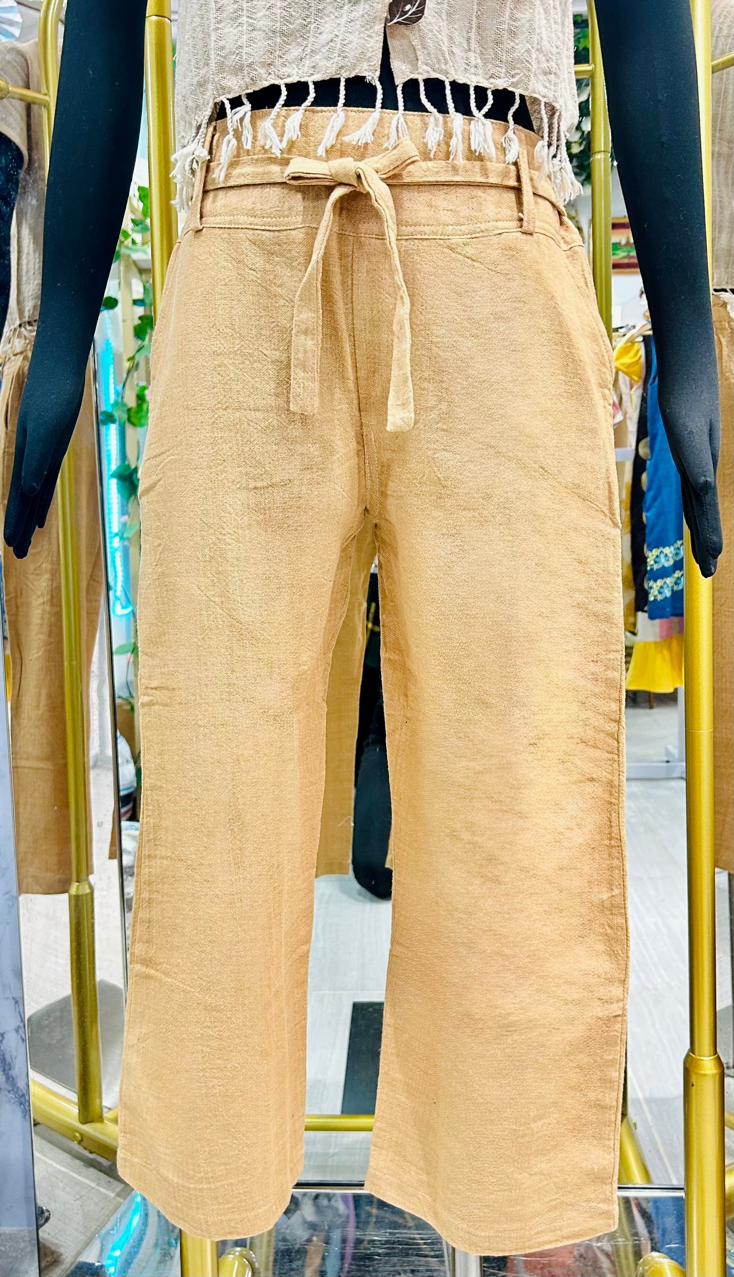 Cotton Pants w/Tie String