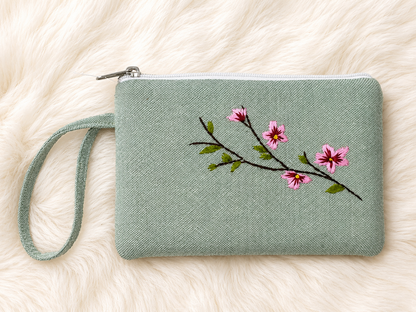 Cherry Handmade Embroidered wallet