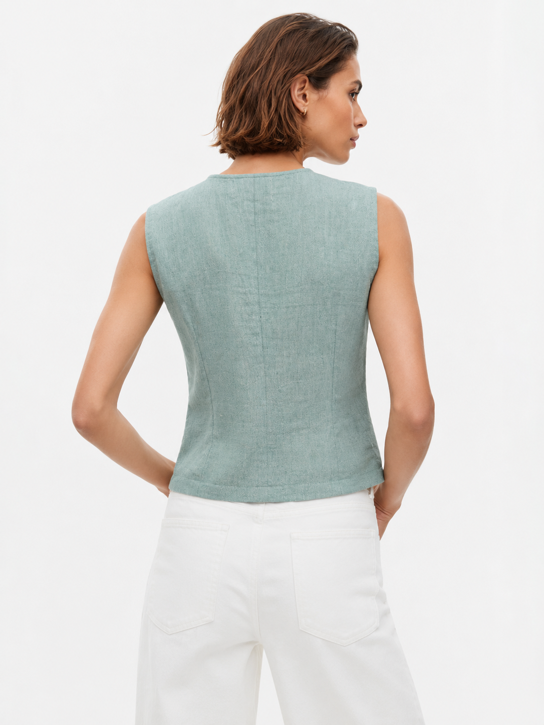 Jade Cotton Knot Top