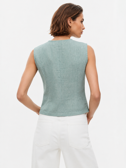 Jade Cotton Knot Top