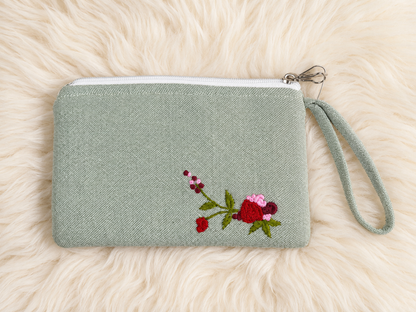 Rosy Handmade Embroidered Wallet