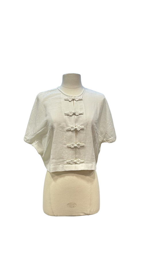 100% Solid cotton Myanmar Top