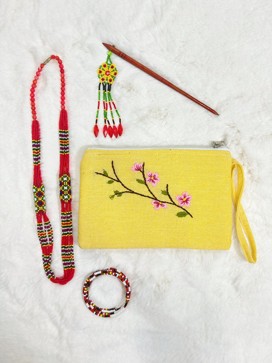 Cherry Handmade Embroidered wallet