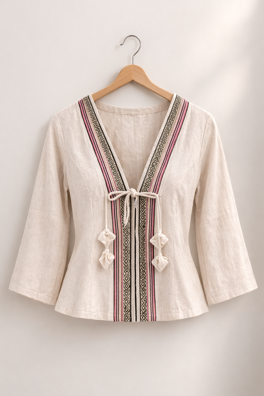 Cotton Trim Long Sleeve