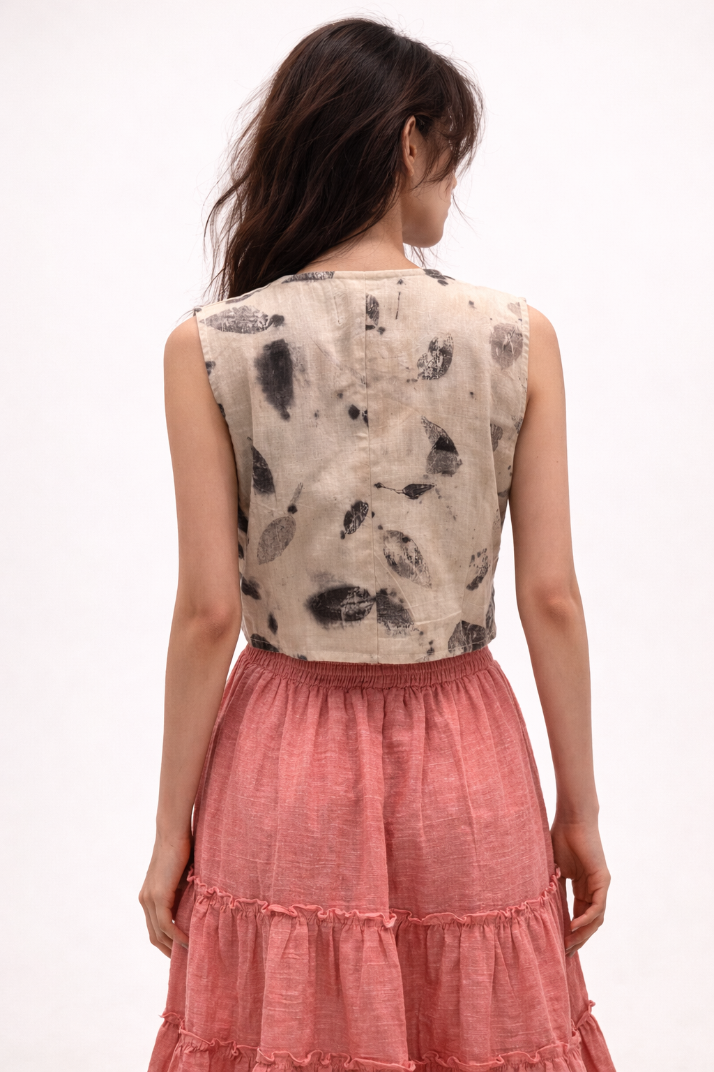 Double Cotton Maxi Skirt