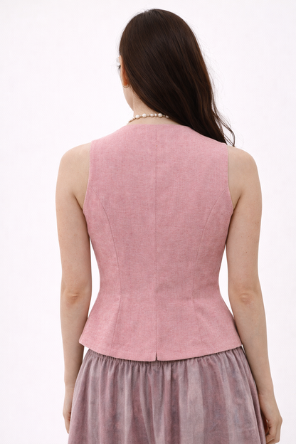 Cotton Knot Peplum Top