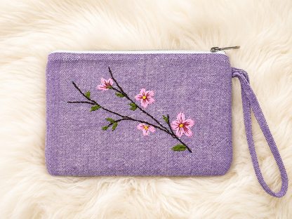 Cherry Handmade Embroidered wallet