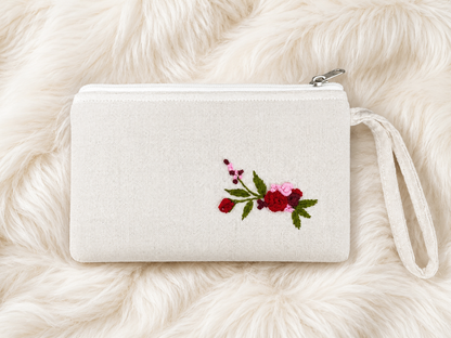 Rosy Handmade Embroidered Wallet